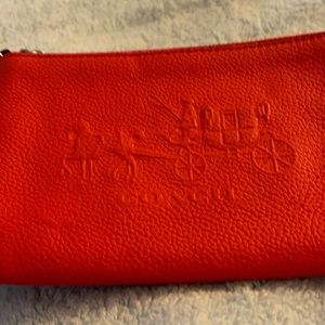 Red Coach wristlet
